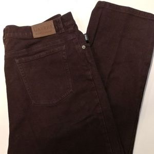 RALPH LAUREN soft brown cotton stretch JEANS pants